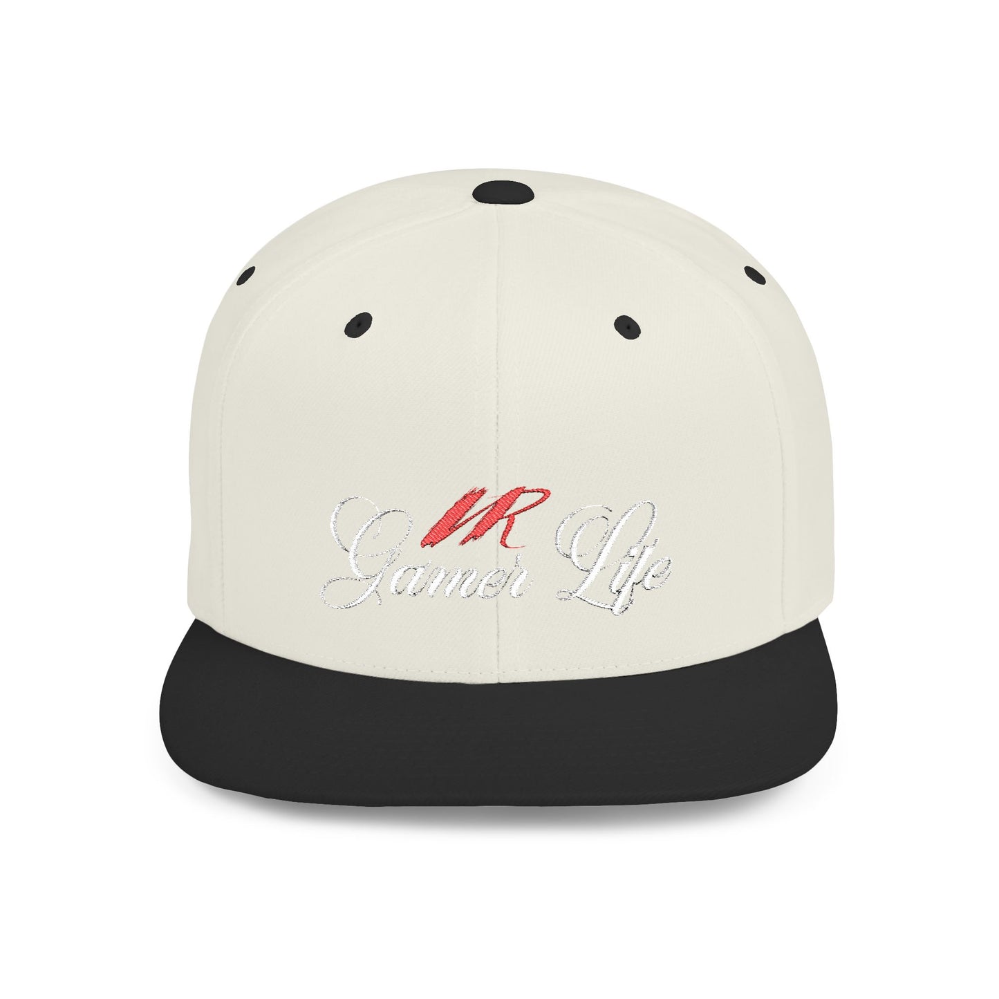 🧢 VR Gamer Life Snapback – Flat Bill Hat for Virtual Warriors