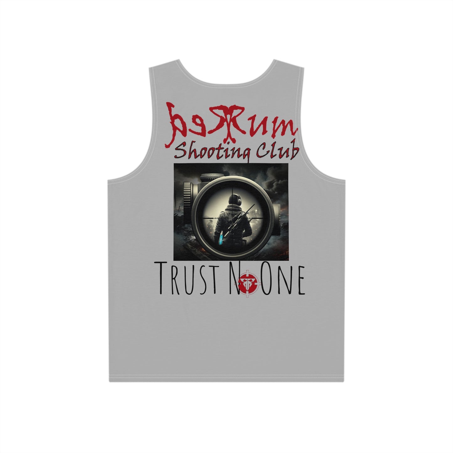 Redrum Shooting Club 'Trust No One' VR Gamer Light Gray Tank Top