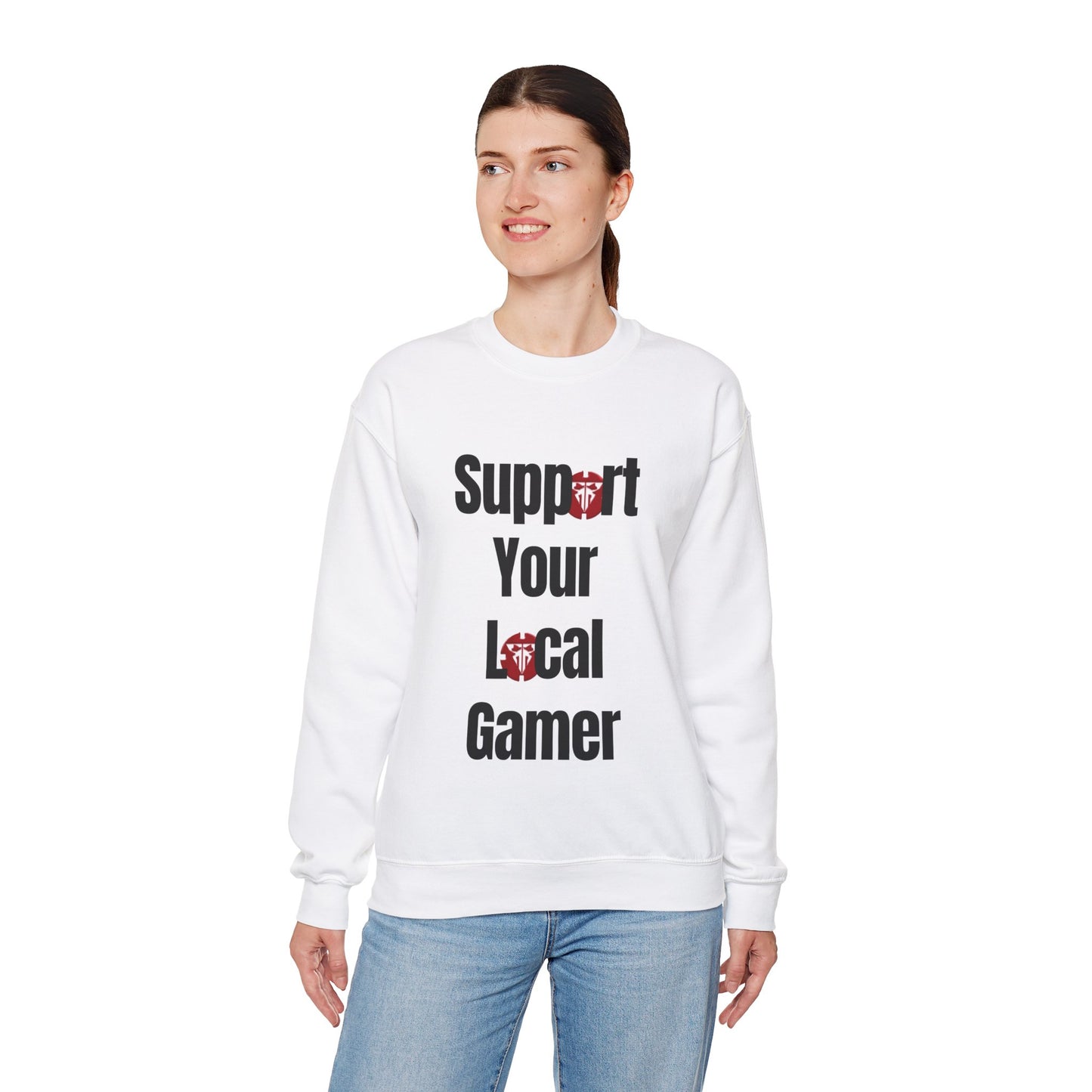 Support Your Local Gamer Unisex Heavy Blend™ Crewneck Sweatshirt