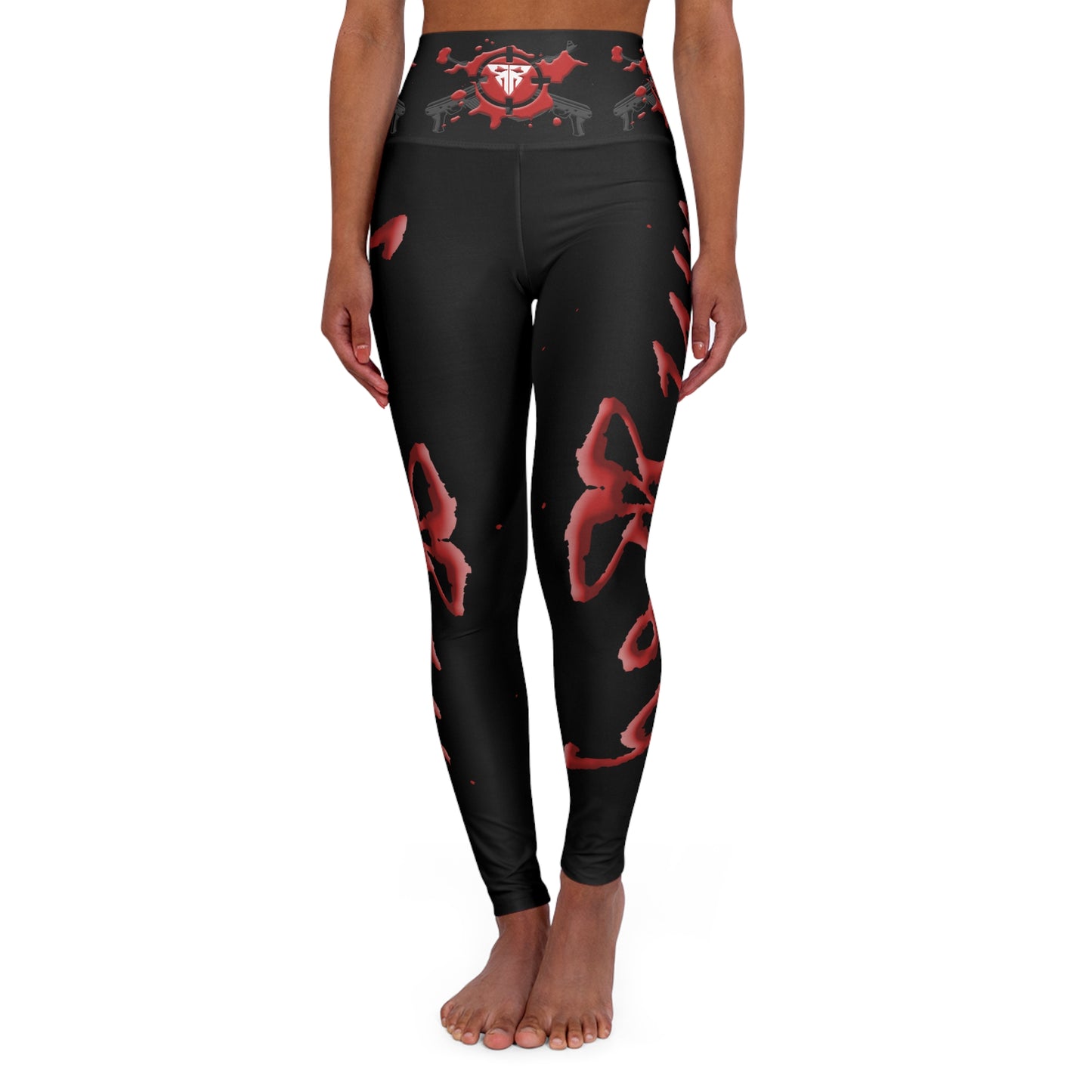 RSC Black High-Waisted Performance Leggings - Sleek & Game-Ready