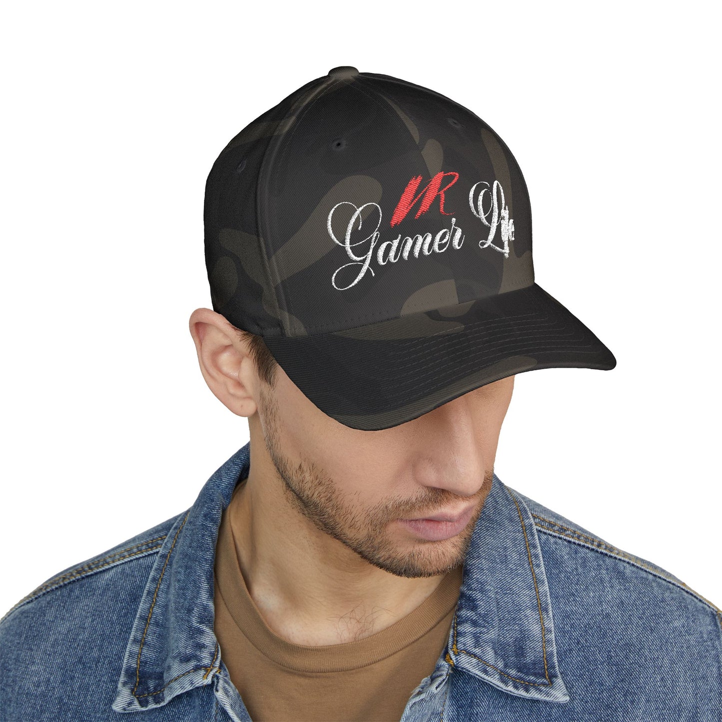 VR Gamer Life Flex-Fit Hat – Tactical Comfort for Virtual Warriors