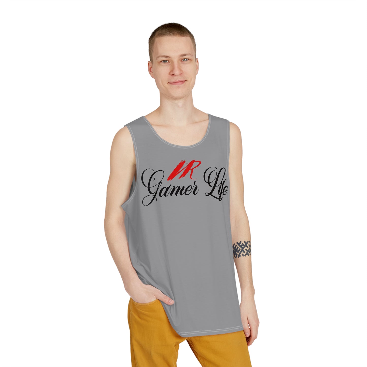 VR Gamer Life Grey Tank Top - Ultimate Comfort for VR Gamers