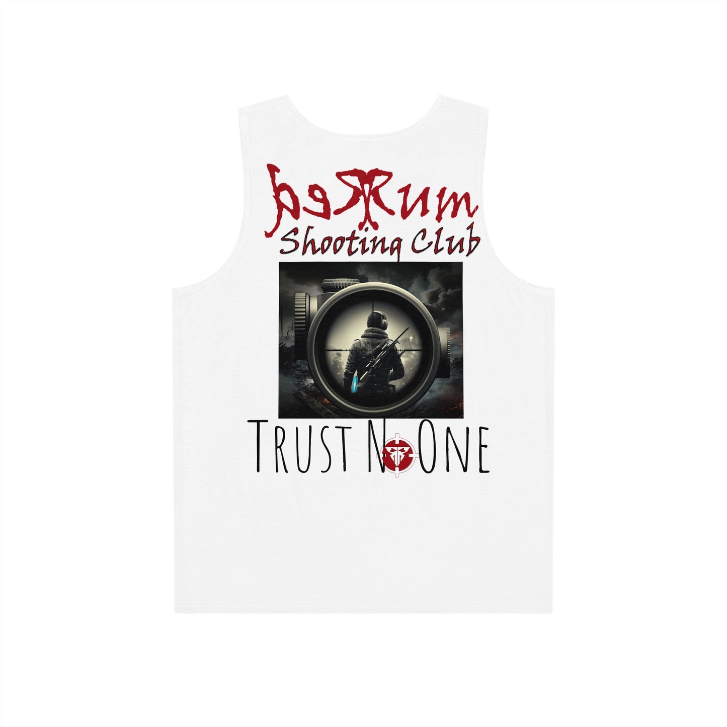 Redrum Shooting Club 'Trust No One' VR Gamer White Tank Top